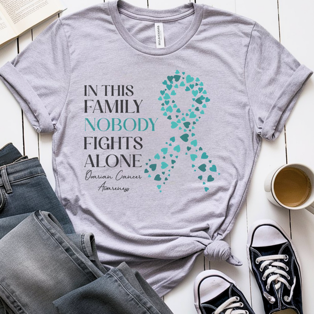 Alone🎗️ Cancer Support T-shirt