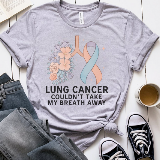 Lung Flowers🎗️ Cancer Support T-shirt
