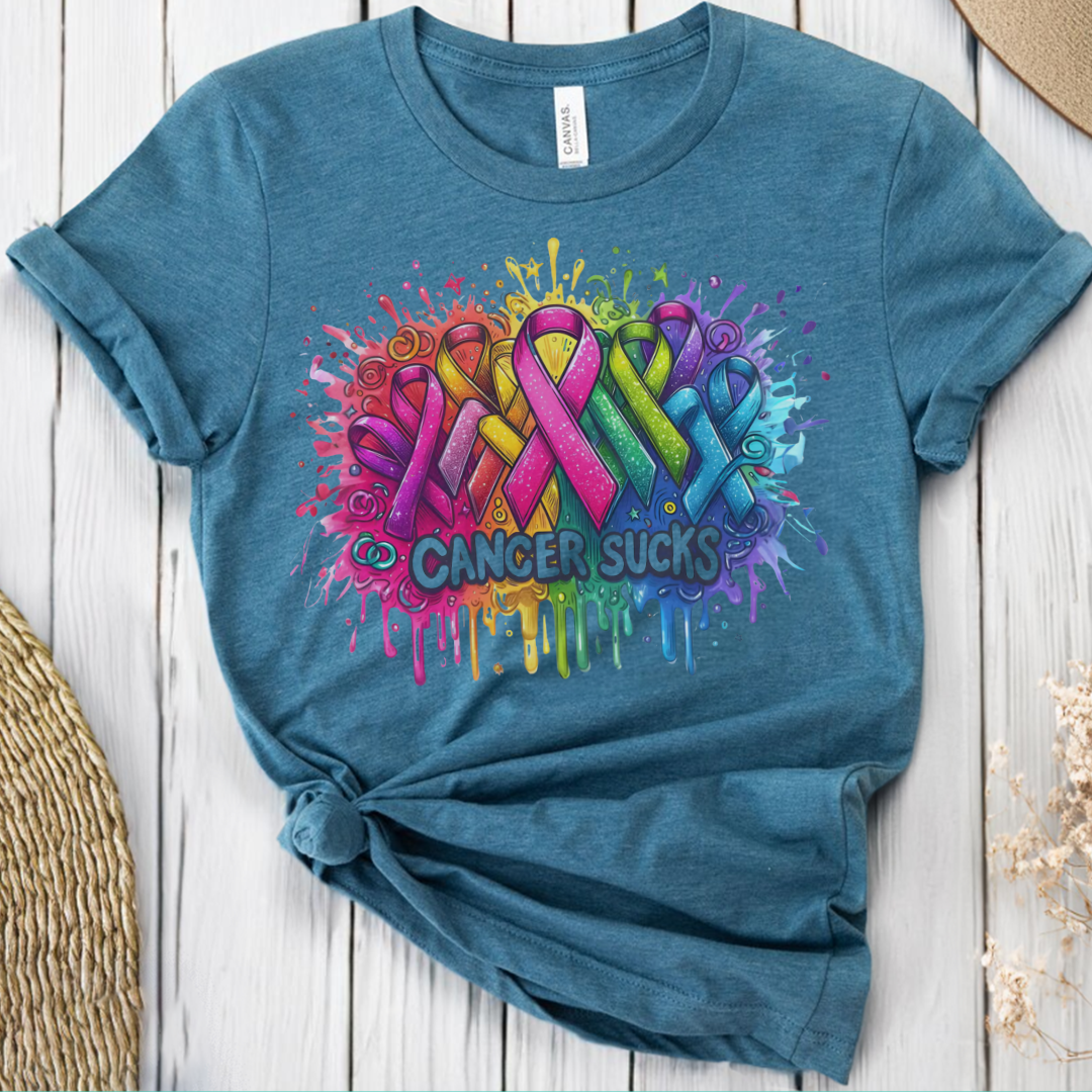 Sucks🎗️ Cancer Support T-shirt
