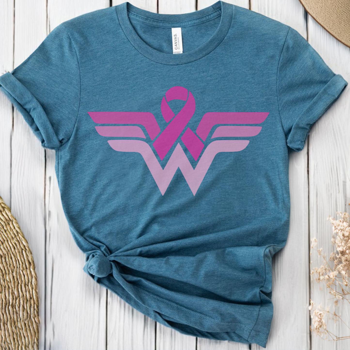 Wonder Woman Breast🎗️ Cancer Support T-shirt