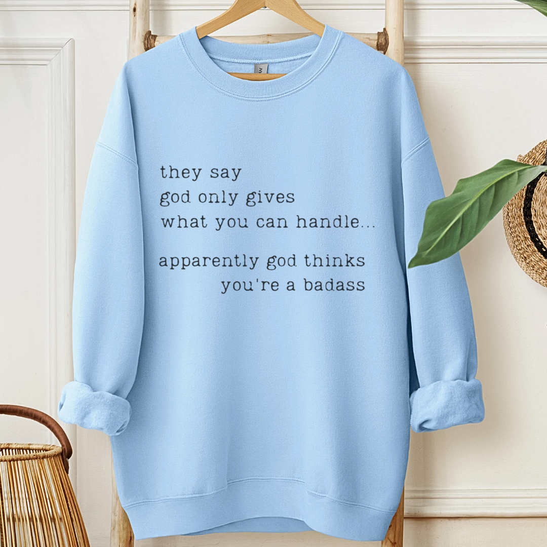 Badass ๐๏ธ Cancer Support Sweatshirt
