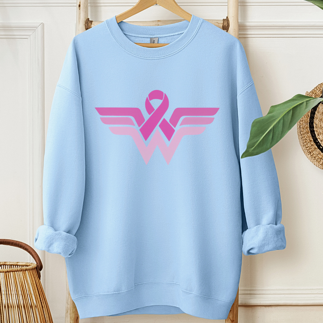 Wonder Woman Breast🎗️Cancer support Sweatshirt