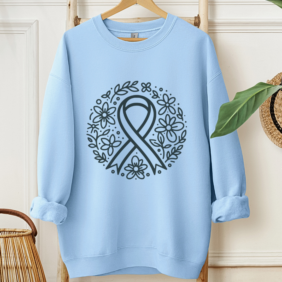 Floral HopešļøCancer support Sweatshirt