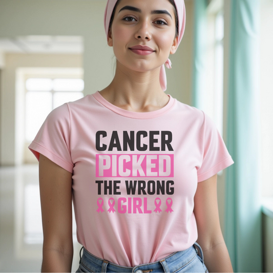 The wrong🎗️ Cancer Support T-shirt