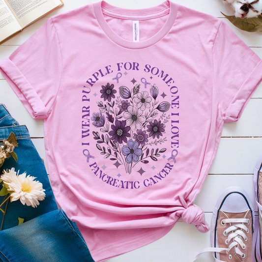 Purple🎗️ Cancer Support T-shirt