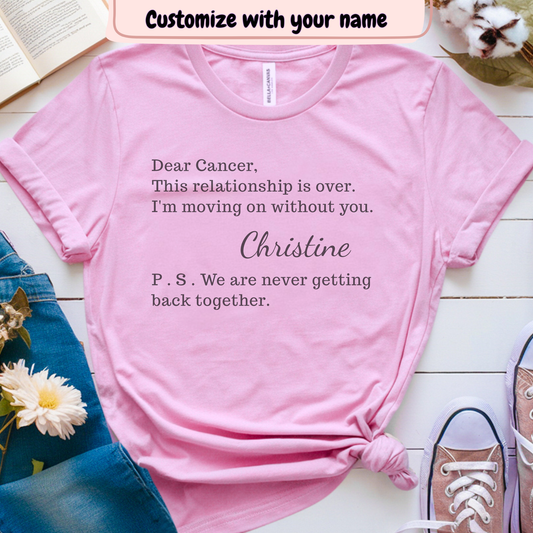 Over🎗️(PERSONALIZED) Cancer Support T-shirt