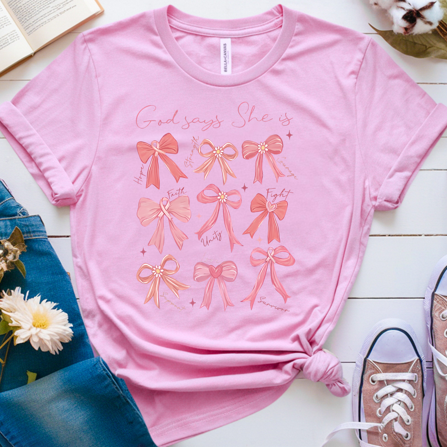God says🎗️Cancer Support T-shirt