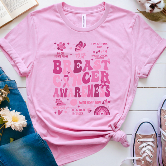 Check your Boobs🎗️ Cancer Support T-shirt