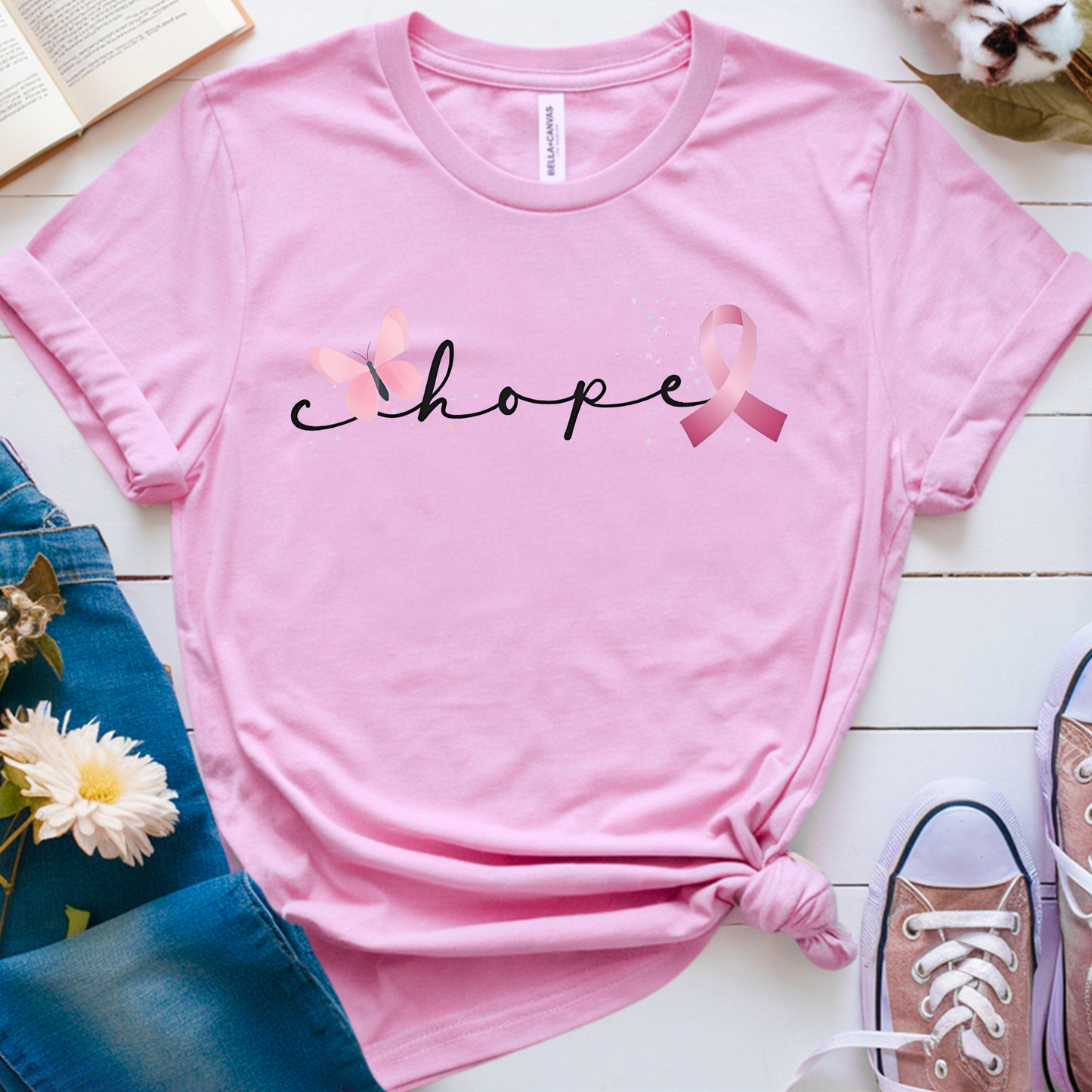 Hope Ribbon🎗️Cancer Support T-shirt