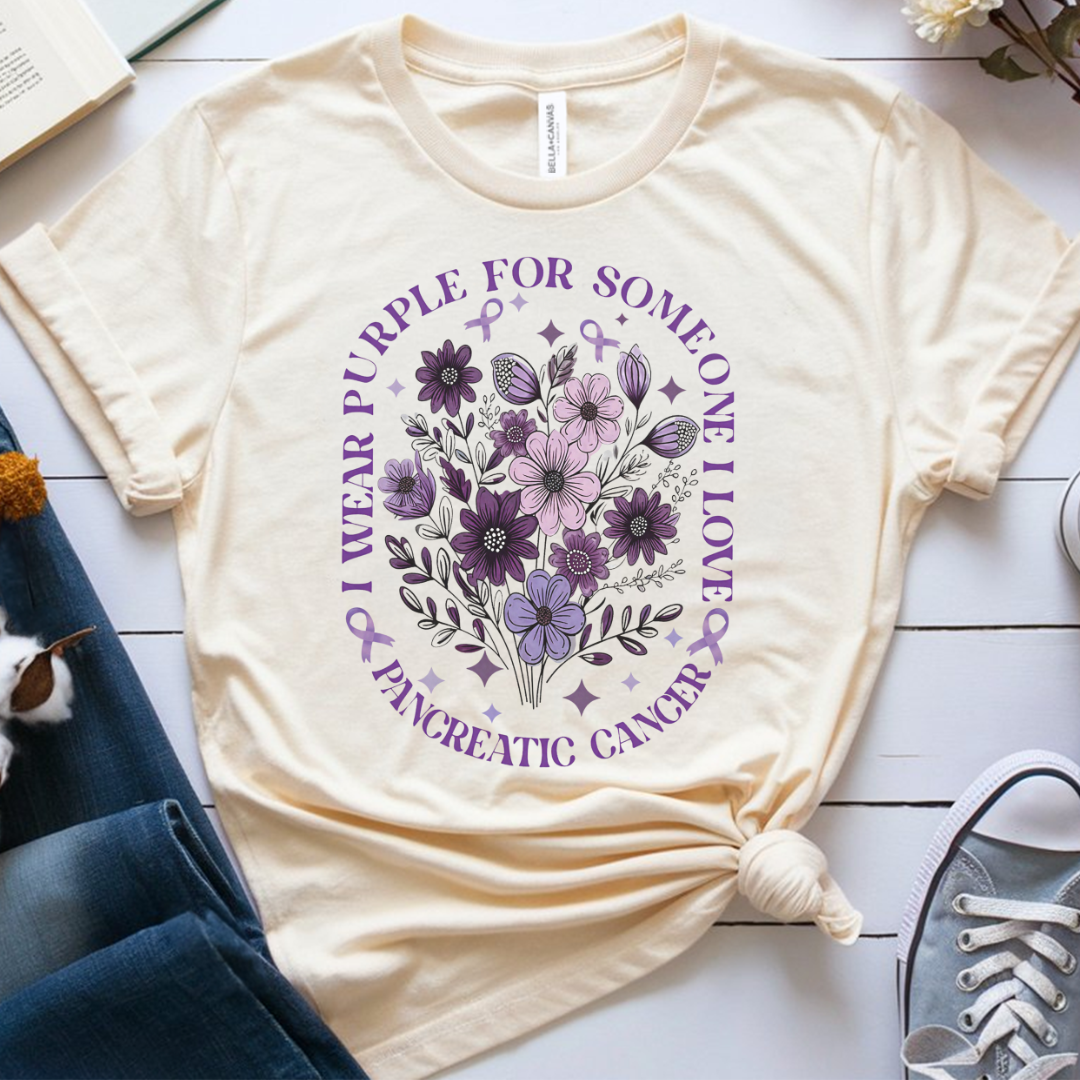 Purple🎗️ Cancer Support T-shirt