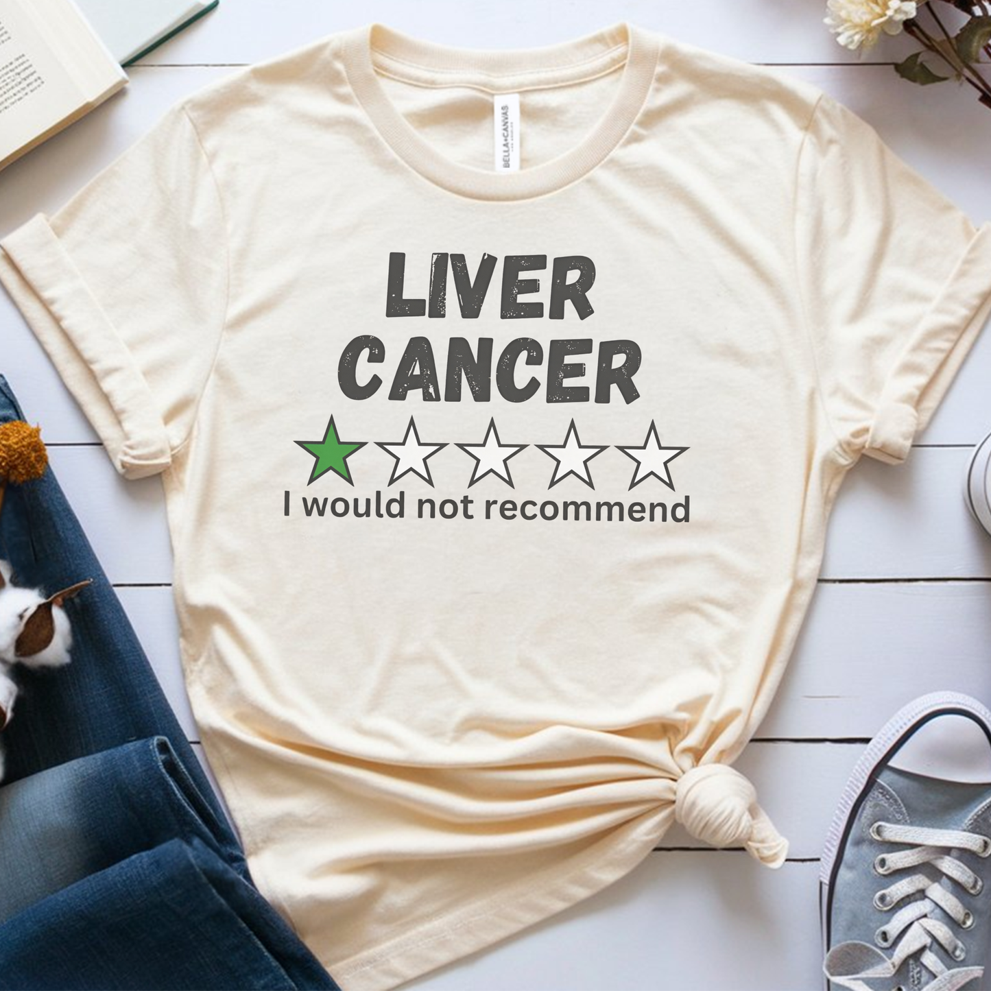 Liver Star🎗️ Cancer Support T-shirt