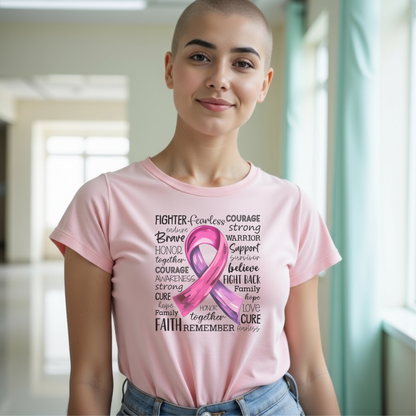 Pink Ribbon🎗️ Cancer Support T-shirt