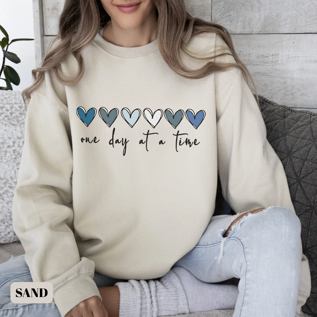 One day (hearts) 🎗️Cancer Support Sweatshirt