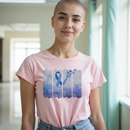 Colon Butterfly🎗️ Cancer Support T-shirt