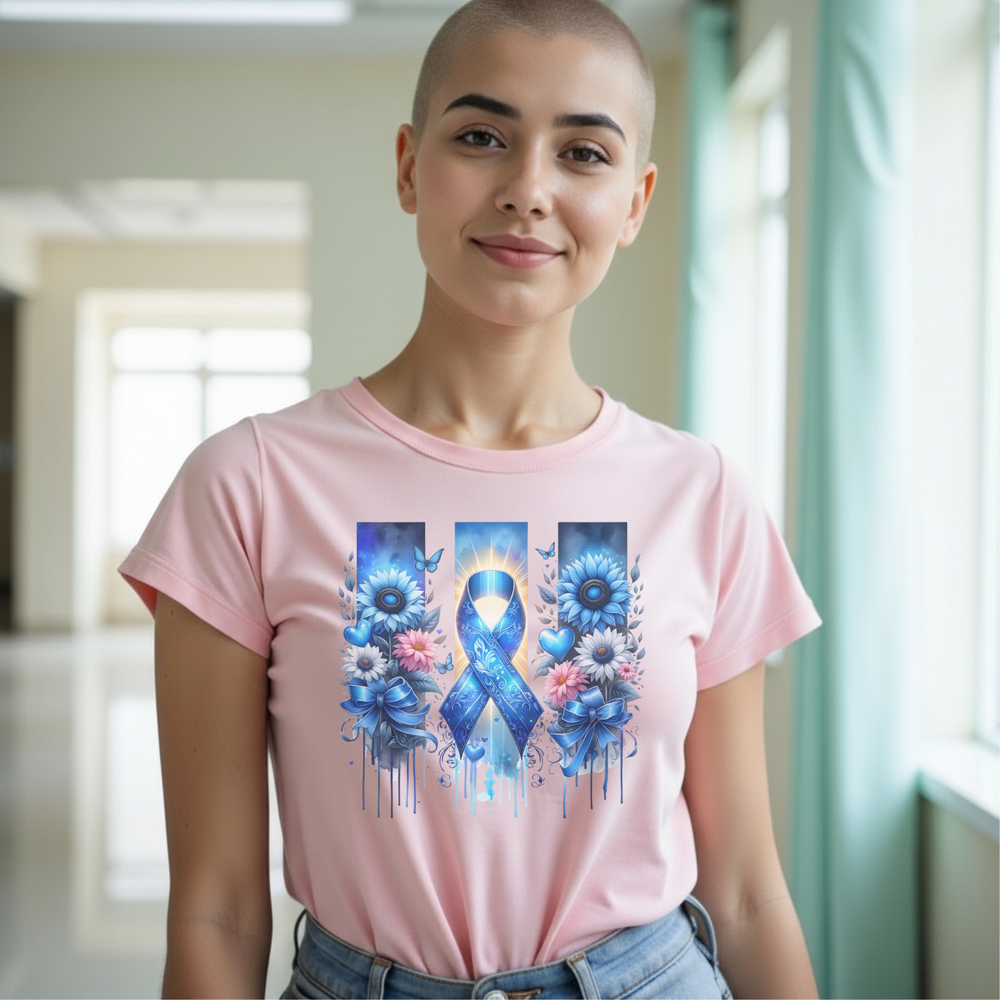 Colon Flowers🎗️ Cancer Support T-shirt
