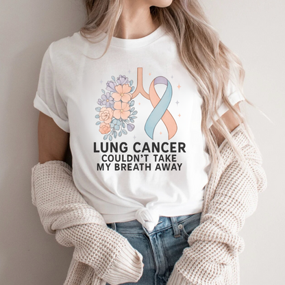 Lung Flowers🎗️ Cancer Support T-shirt