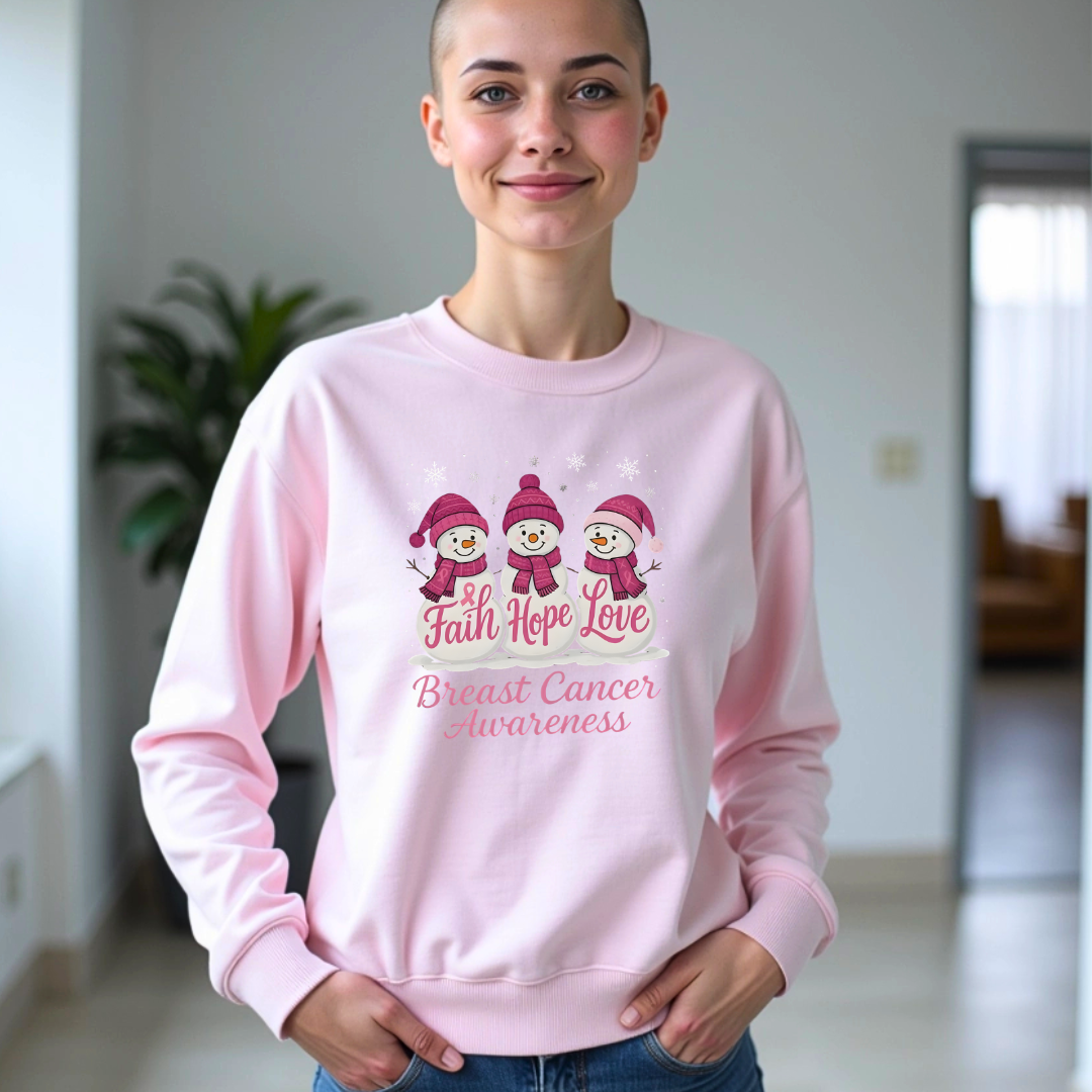Snow🎗️Cancer support Sweatshirt (Christmas Limited Edition)