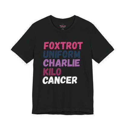 Foxtrot🎗️Men’s Cancer Support T-shirt