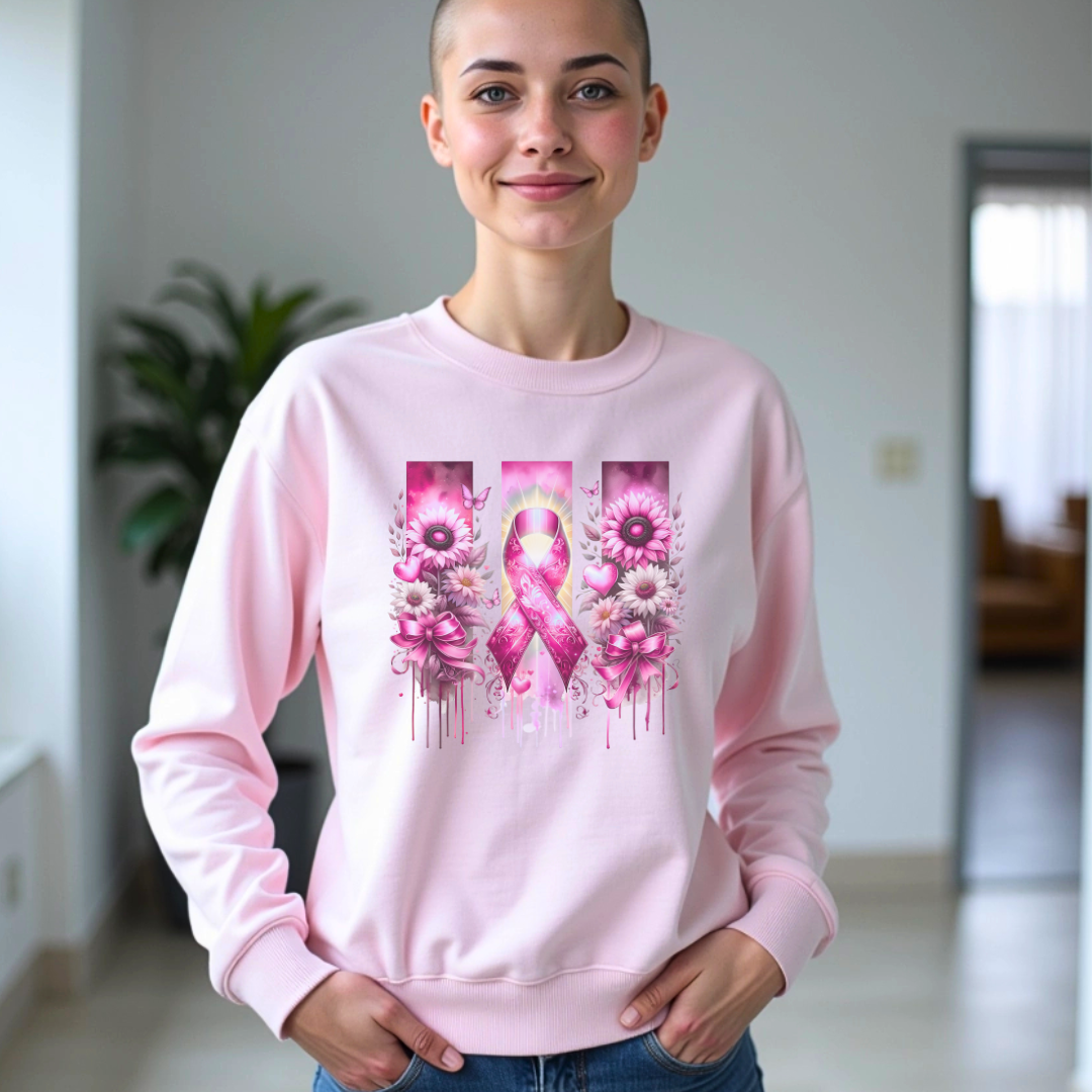 Breast Flowers🎗️Cancer support Sweatshirt