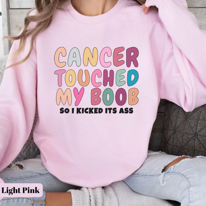 My boob🎗️Cancer support Sweatshirt