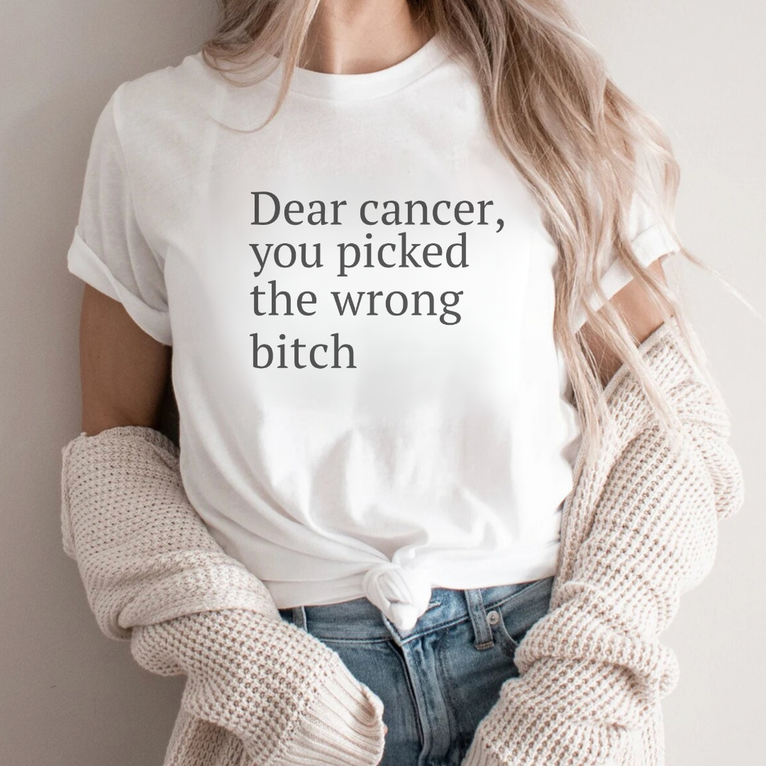 Dear (black font)🎗️ Cancer Support T-shirt