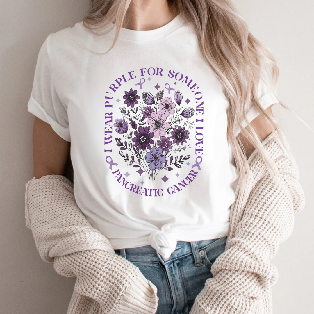 Purple🎗️ Cancer Support T-shirt