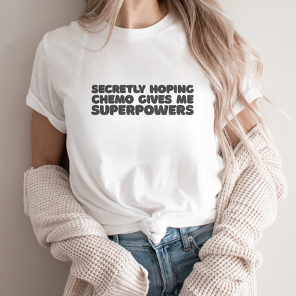 Superpowers (Black)🎗️ Cancer Support T-shirt