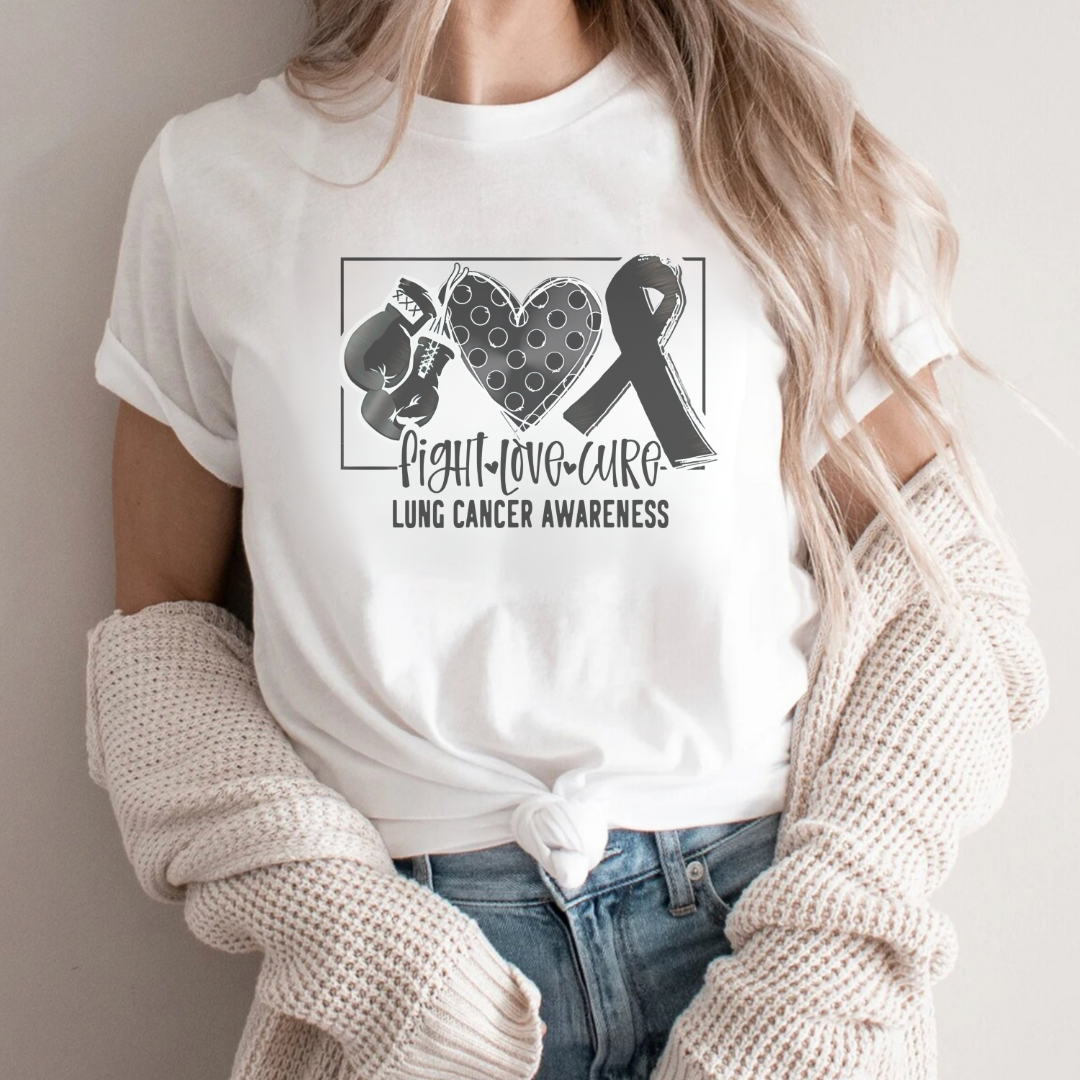 Lung Awareness 🎗️ Cancer Support T-shirt