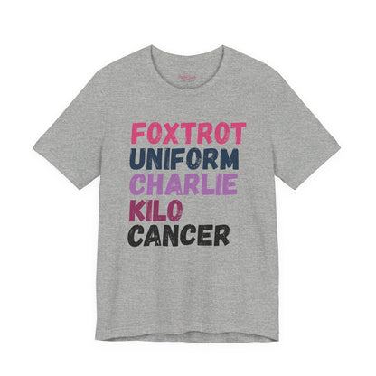 Foxtrot🎗️Men’s Cancer Support T-shirt