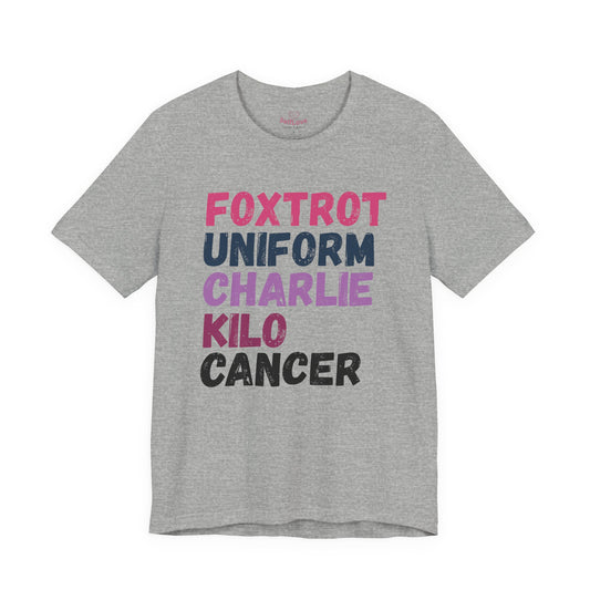 Foxtrot🎗️Men’s Cancer Support T-shirt