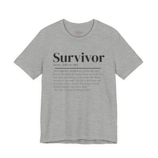 Survivor Noun🎗️Men's Cancer Support T-shirt