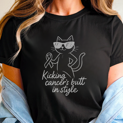 Kicking🎗️ Cancer Support T-shirt