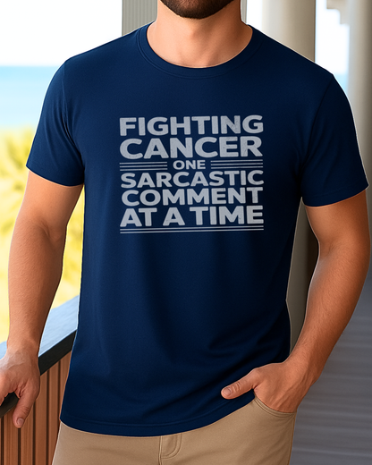 Comment🎗️Men's Cancer Support T-shirt