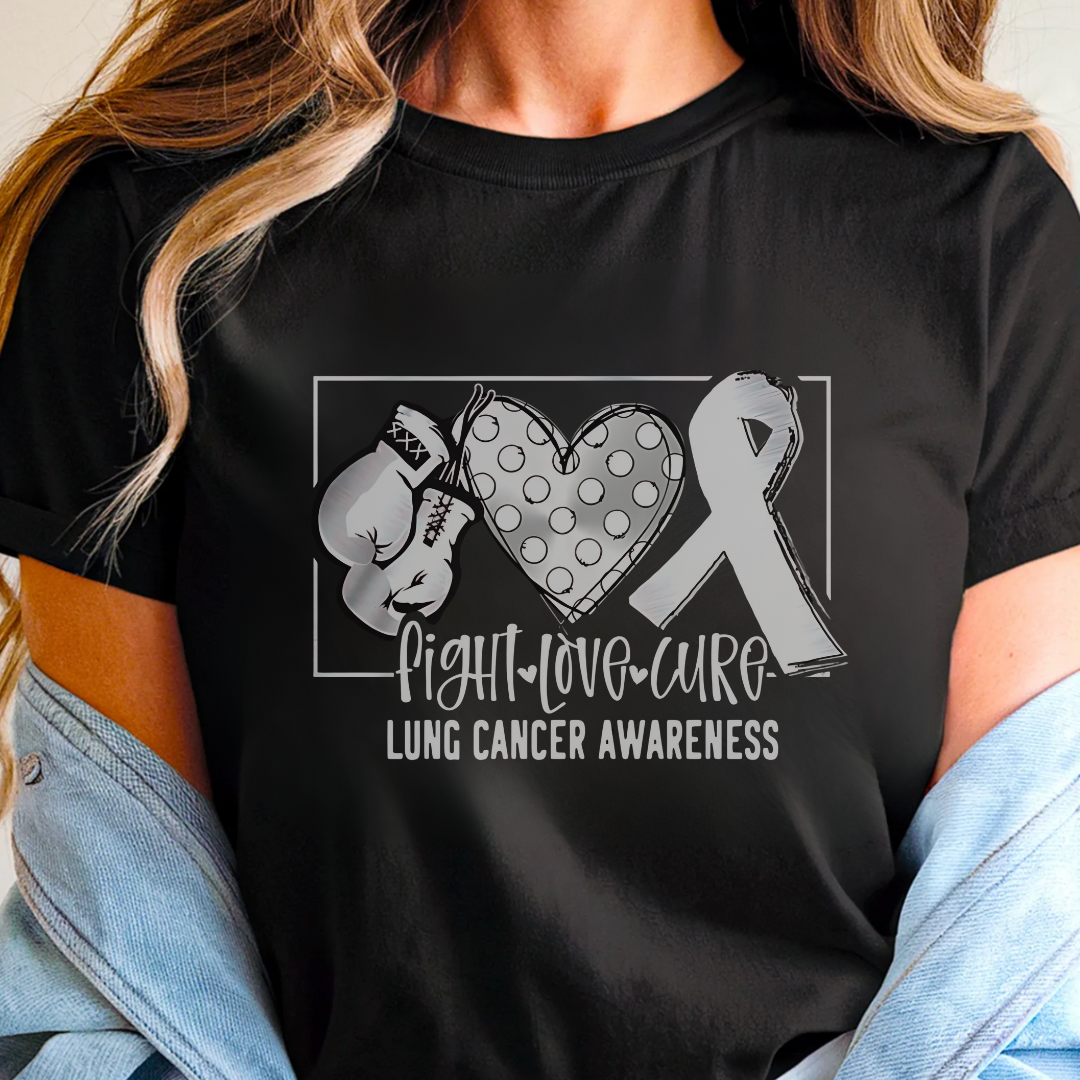 Lung Awareness 🎗️ Cancer Support T-shirt