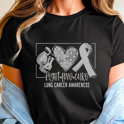 Lung Awareness 🎗️ Cancer Support T-shirt