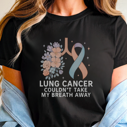 Lung Flowers🎗️ Cancer Support T-shirt