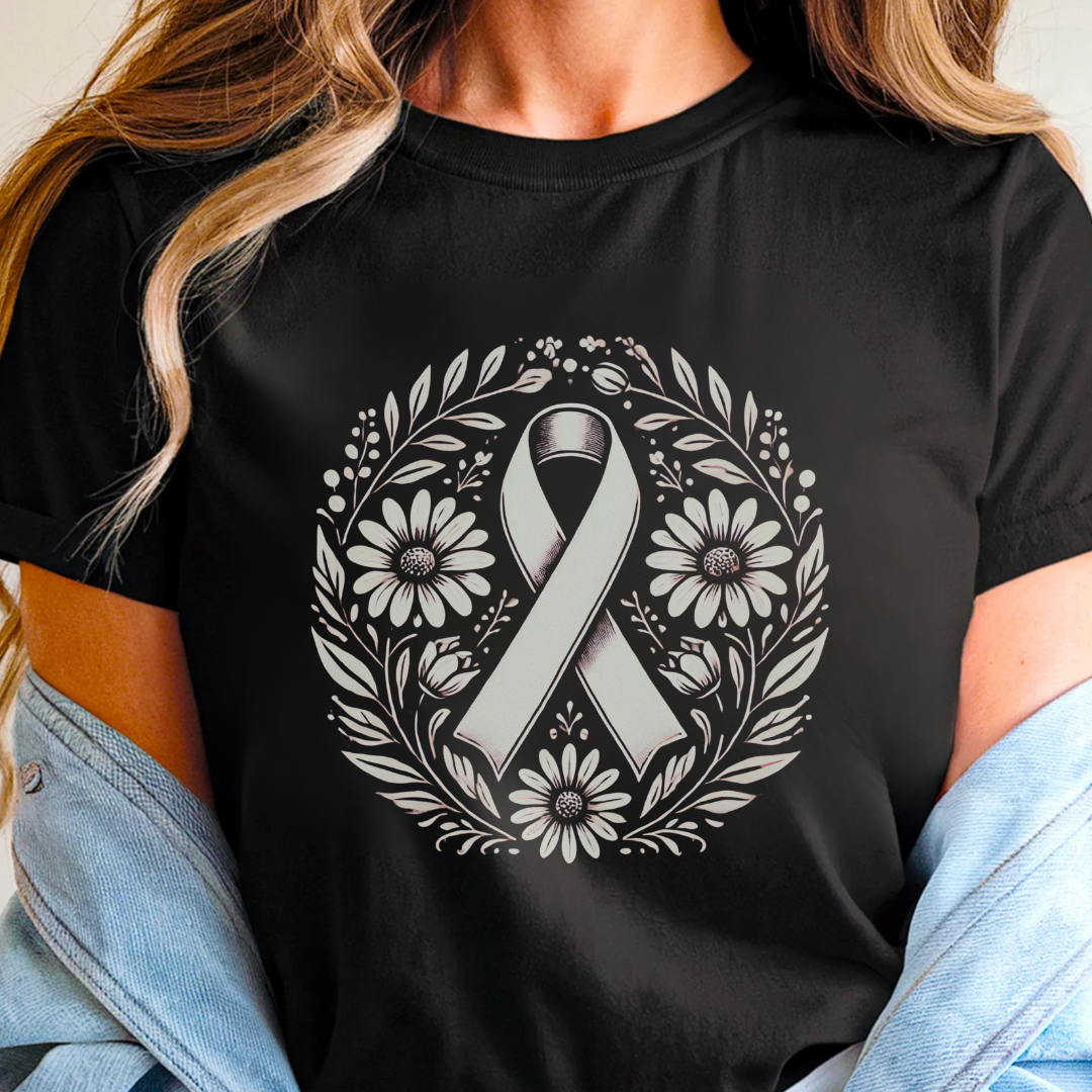 Floral 🎗️ Cancer Support T-shirt