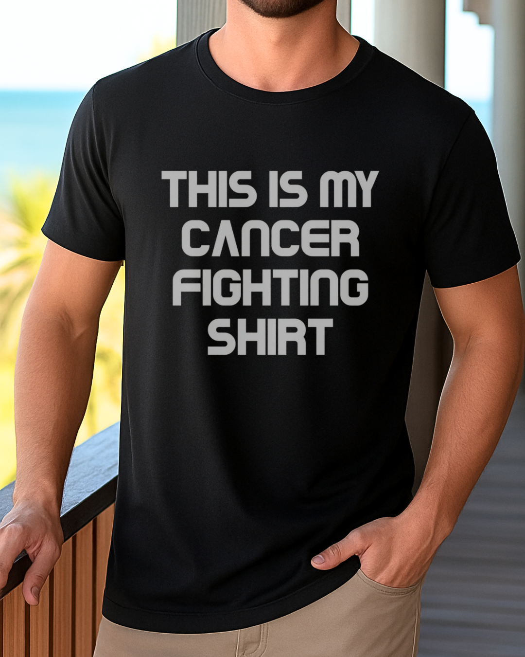 Shirt🎗️ Men’s Cancer Support T-shirt