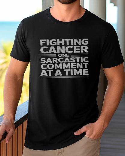 Comment🎗️Men's Cancer Support T-shirt