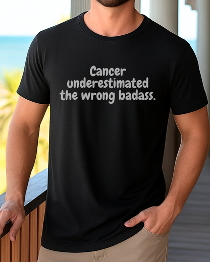 Underestimated🎗️Men's Cancer Support T-shirt