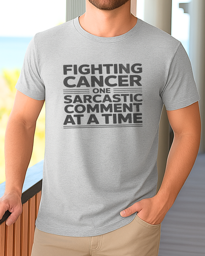 Comment🎗️Men's Cancer Support T-shirt