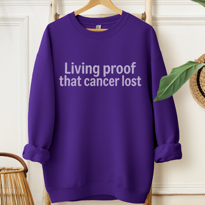 Living🎗️Cancer support Sweatshirt