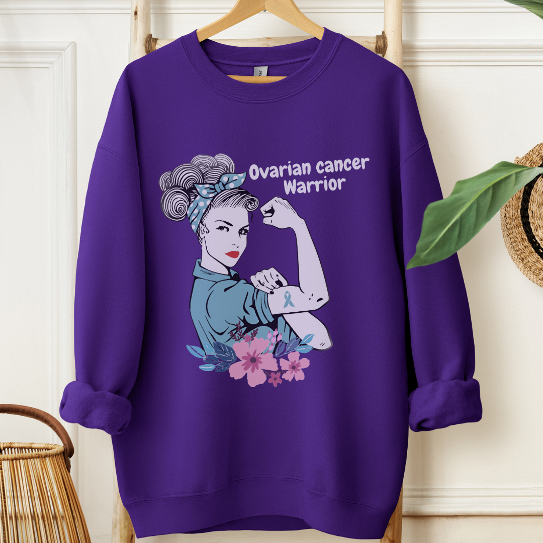 Ovarian Cancer Warrior🎗️Cancer support Sweatshirt