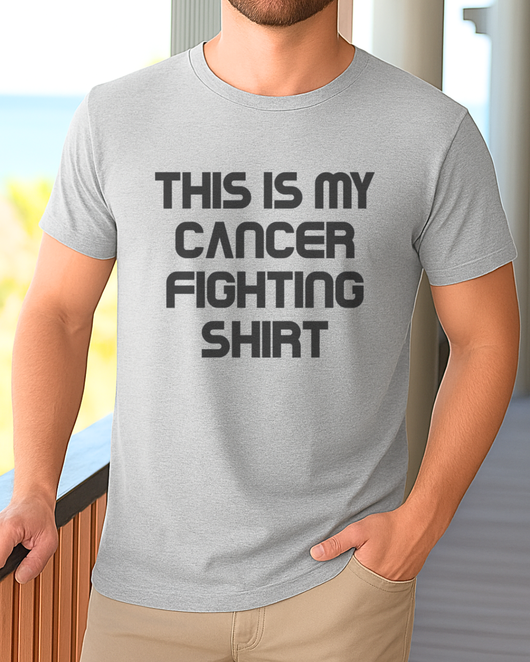 Shirt🎗️ Men’s Cancer Support T-shirt