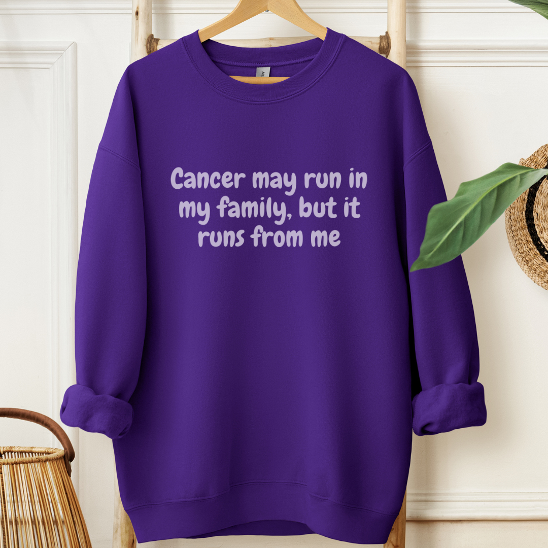 Runs From me🎗️Cancer support Sweatshirt