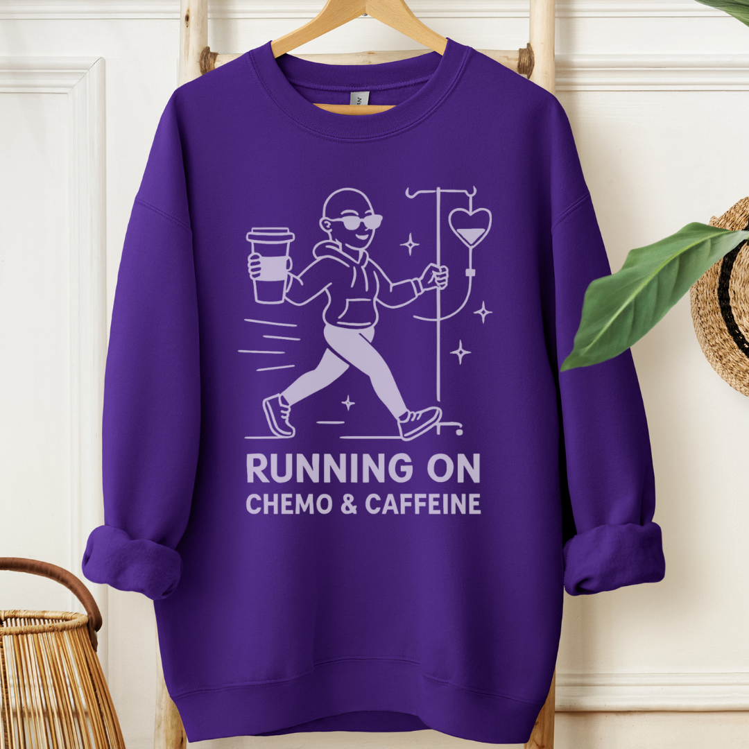 Running🎗️Cancer support Sweatshirt