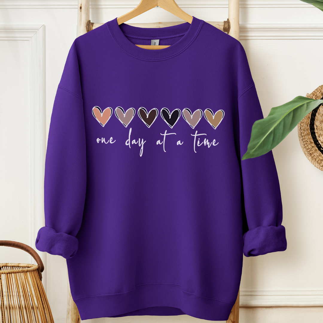 One day (hearts) 🎗️Cancer Support Sweatshirt