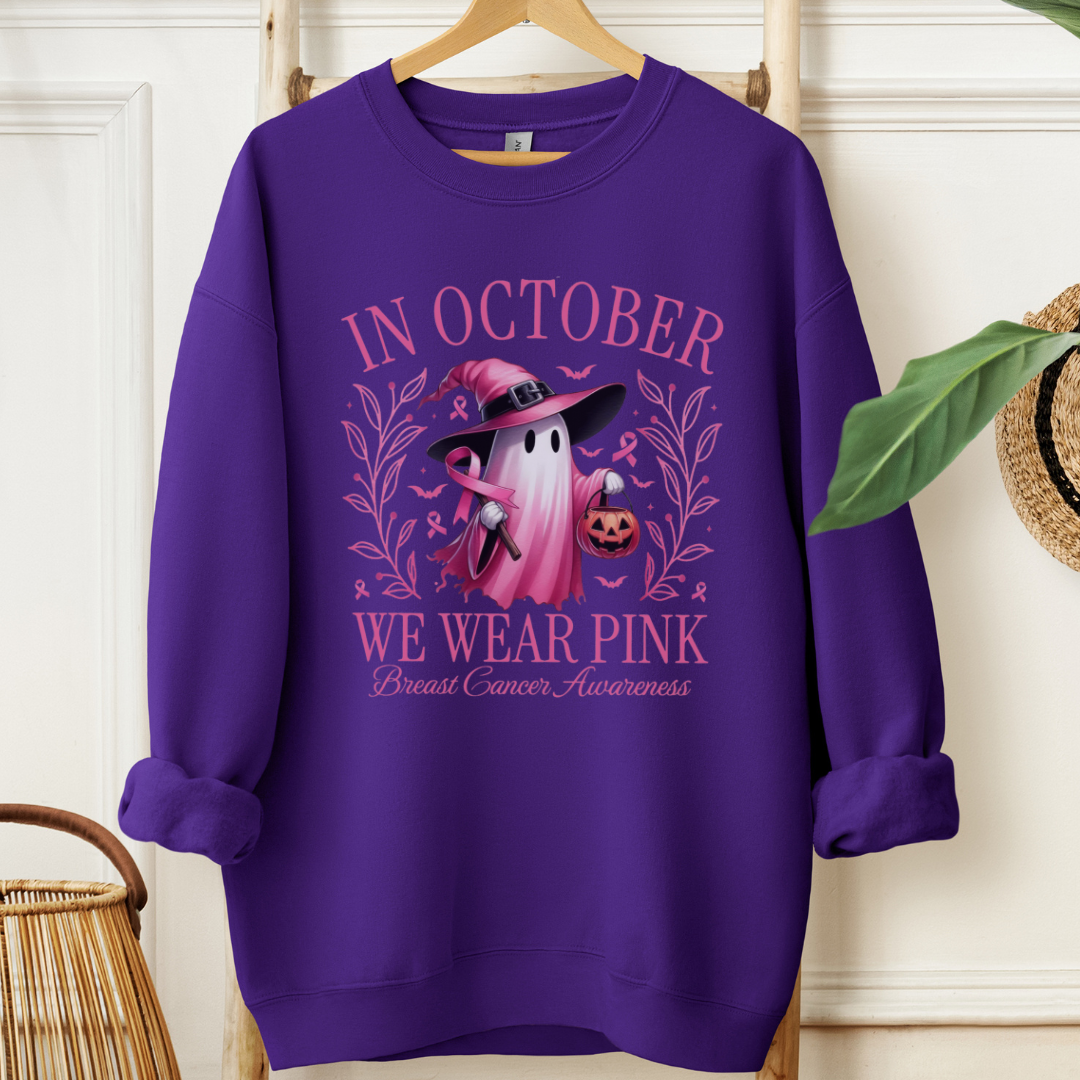 In October🎗️Cancer support Sweatshirt