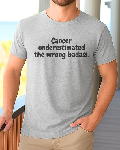 Underestimated🎗️Men's Cancer Support T-shirt
