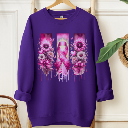 Breast Flowers🎗️Cancer support Sweatshirt